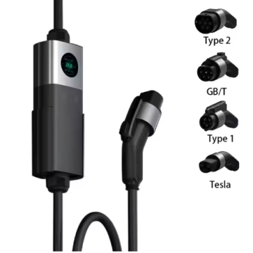 Зарядная станция 11 или 22 кВт [Type2/GBT] для электромобилей с регулируемым током [7A - 32A] с приложением и Wi-Fi