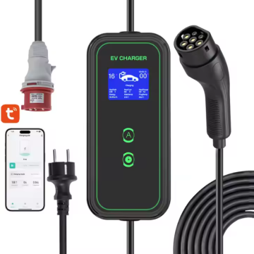 Charging station 11 kw Type2  for electric vehicles with adjustable current [7A - 16A] app and Wi-Fi